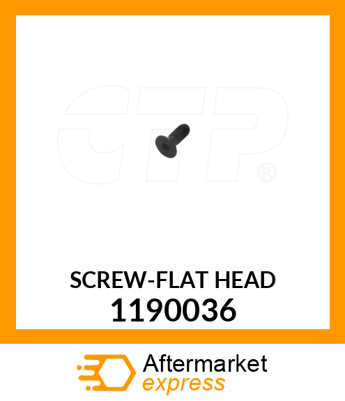 SCREW-FLAT HEAD 1190036