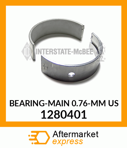 BEARING-MAIN (0.76-MM US) 1280401