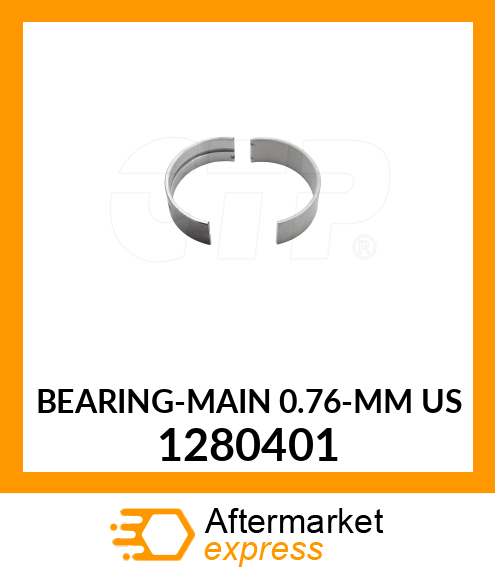 BEARING-MAIN (0.76-MM US) 1280401