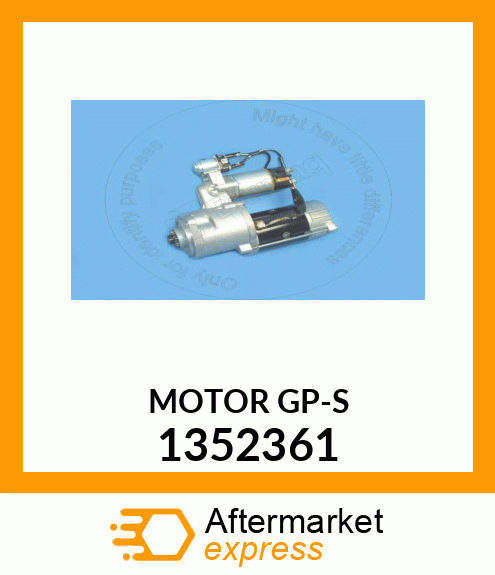 MOTOR, STARTER 1352361