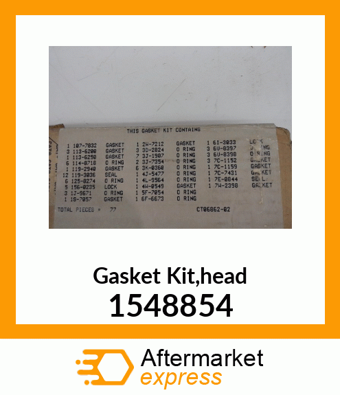 Gasket Kit,head 1548854
