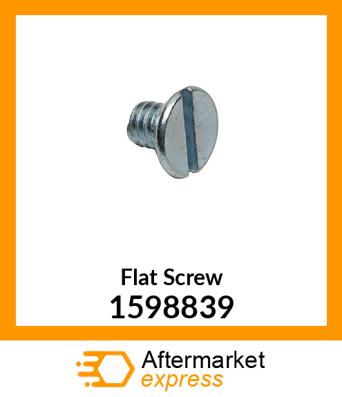 SCREW-FLAT 1598839