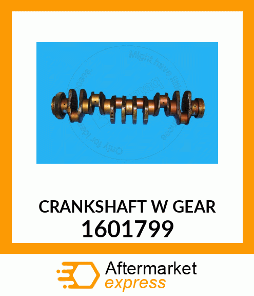 CRANKSHAFT 3406, C-15, C-16 W/ 1601799