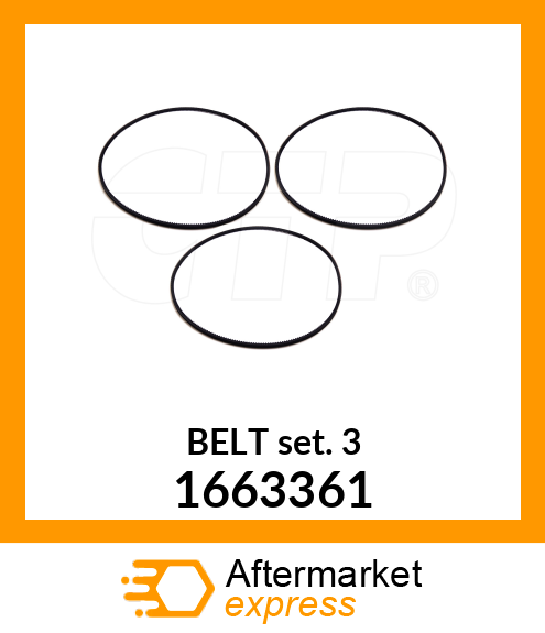 V-BELT SET (3) 1663361