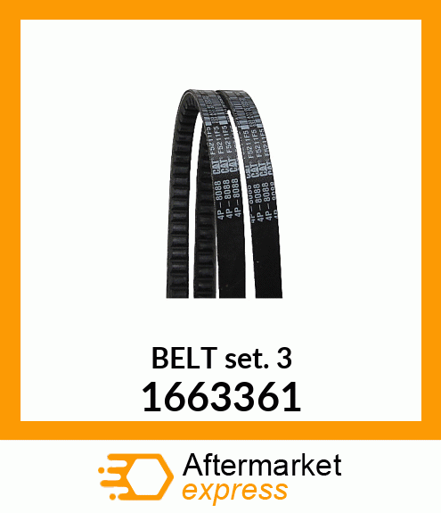 V-BELT SET (3) 1663361