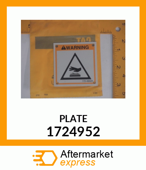 PLATE WARNIN 1724952