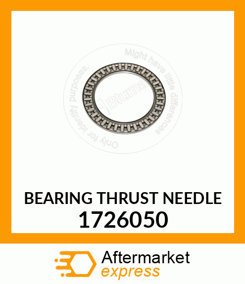 BEARING THRUST NEEDLE 1726050