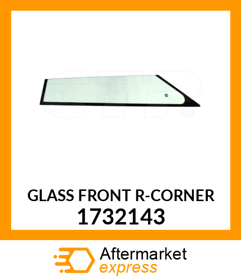 GLASS FRONT R-CORNER 1732143