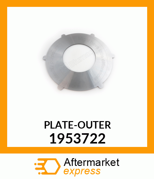 PLATE - OUTER 1953722