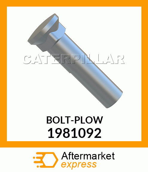 BOLT, PLOW 1981092