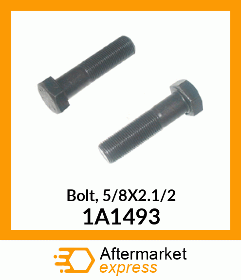 Bolt, 5/8X2.1/2 1A1493