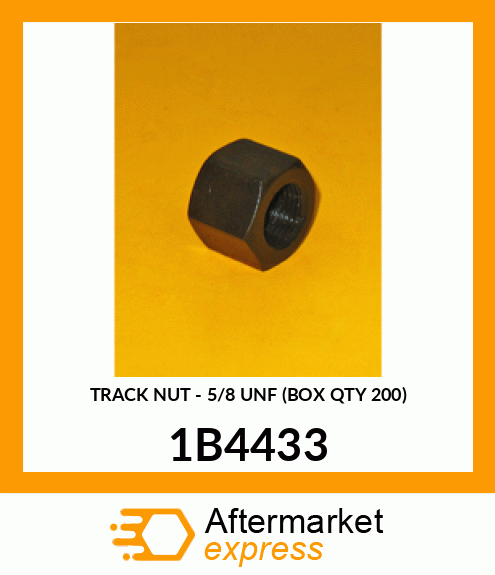 TRACK NUT - 5/8 UNF (BOX QTY 200) 1B4433