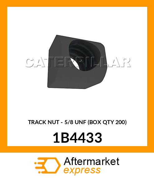 TRACK NUT - 5/8 UNF (BOX QTY 200) 1B4433