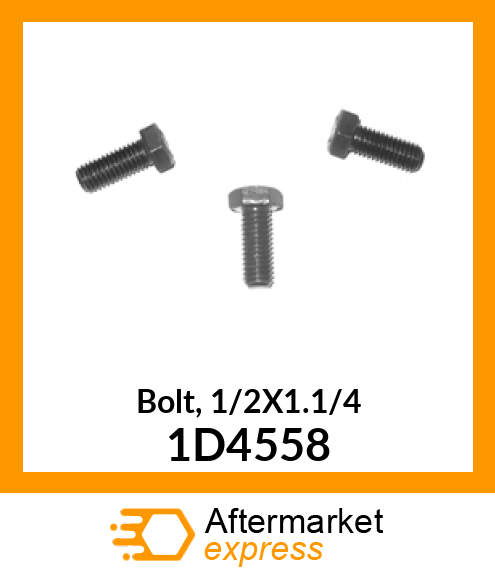 Bolt, 1/2X1.1/4 1D4558