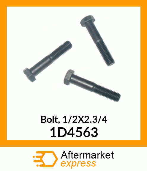 Bolt, 1/2X2.3/4 1D4563