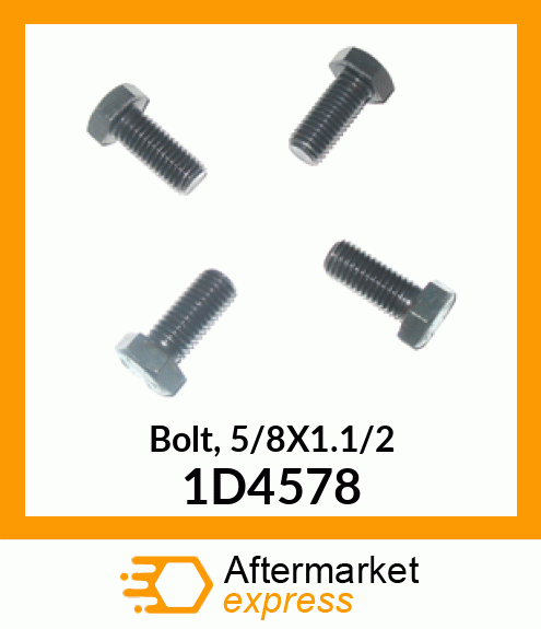 Bolt, 5/8X1.1/2 1D4578