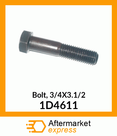 Bolt, 3/4X3.1/2 1D4611