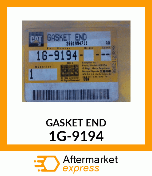 GASKET END 1G-9194