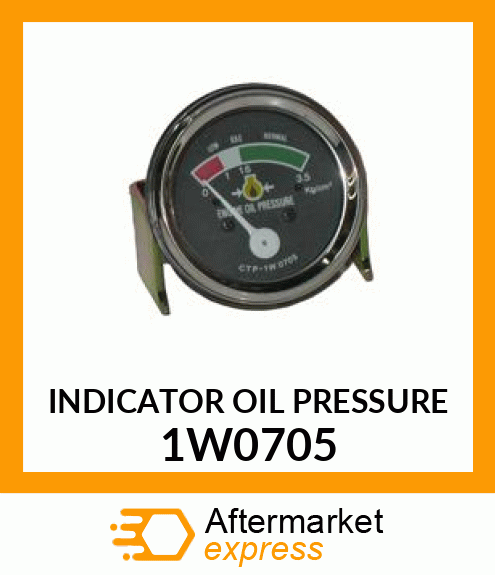 GAUGE- OIL PRESSURE 0-40 1W0705