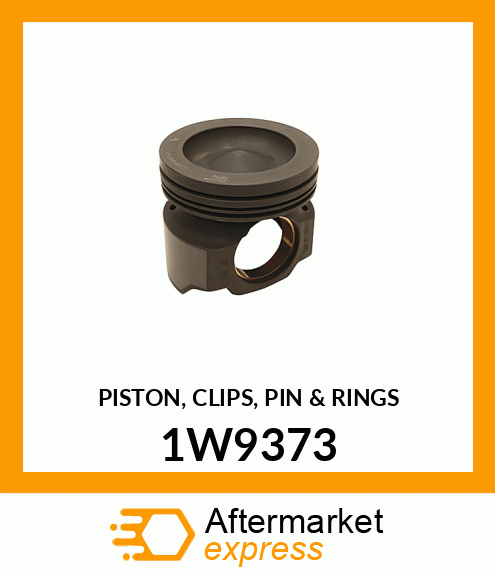 PISTON, CLIPS, PIN & RINGS 1W9373