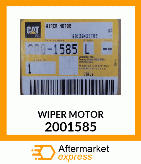 WIPER MOTOR 2001585