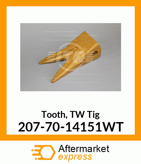Tooth, TW Tig 2077014151WT