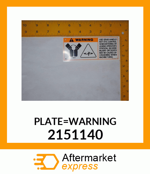 PLATE_WARNING 2151140