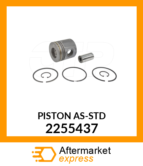 PISTON ASSY W/RINGS 2255437