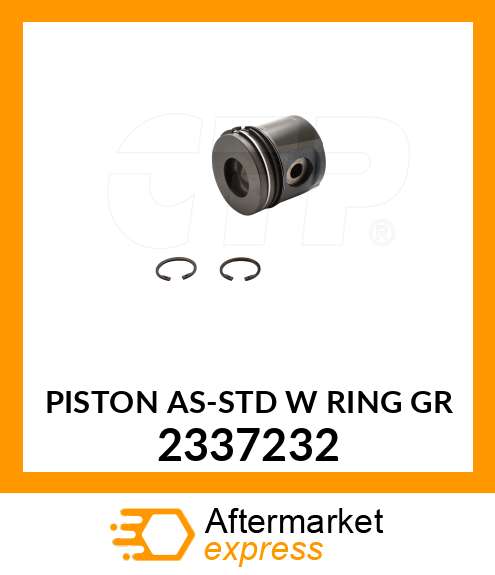 PISTON ASSY W/RINGS 2337232