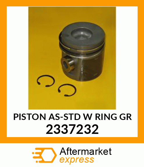 PISTON ASSY W/RINGS 2337232