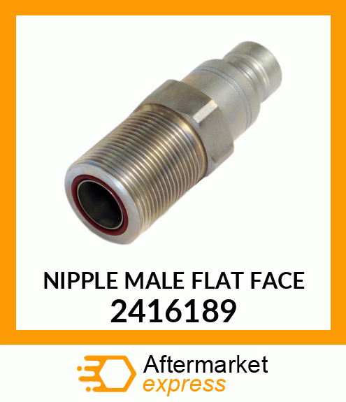 NIPPLE (M) FLAT FACE COUP 2416189