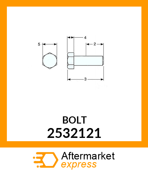 BOLT-HEX H 2532121