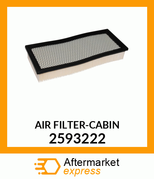 FILTER - CAB AIR FILTER 2593222
