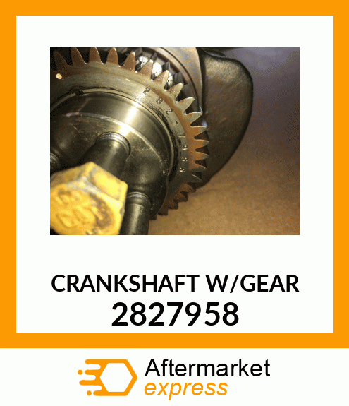 CRANKSHAFT C/W GEAR 2827958