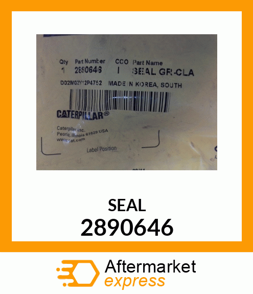 Track Seal 2890646