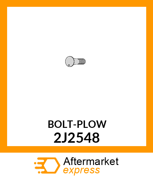 BOLT - PLOW 7/8 X 3-1/2" 2J2548