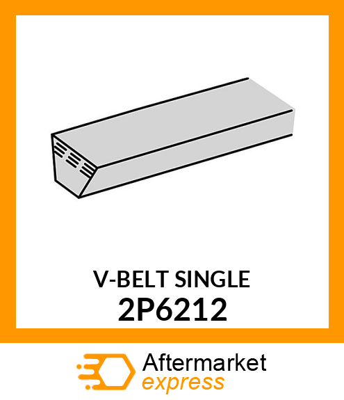 V-BELT SINGLE 2P6212