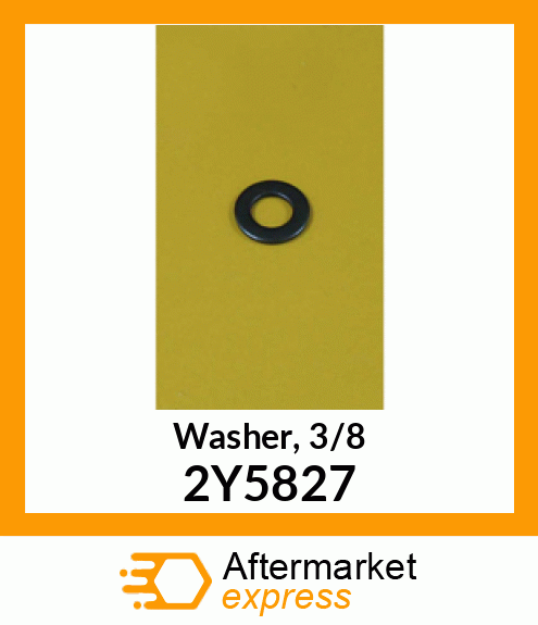 Washer, 3/8 2Y5827
