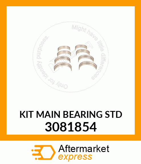 KIT MAIN BEARING STD 3081854