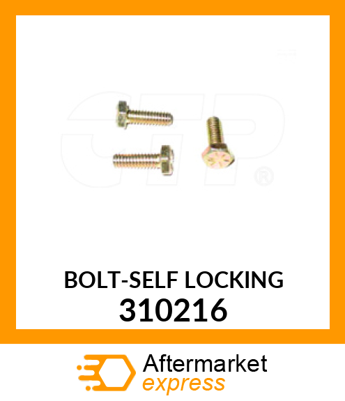 BOLT-SELF LOCKING 310216
