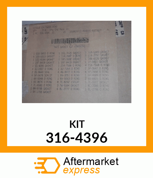 KIT-GASKET 316-4396