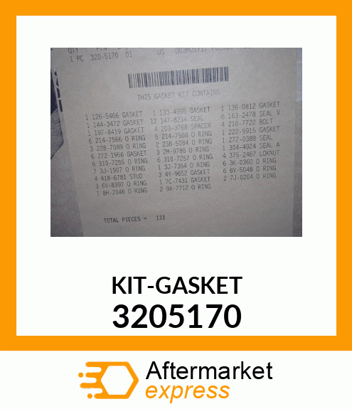 KIT-GASKET 3205170