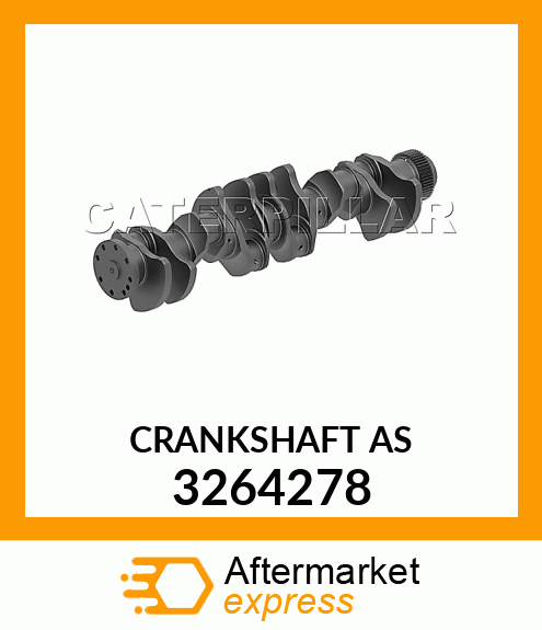 CRANKSHAFT 3176, C-10 W/187897 3264278