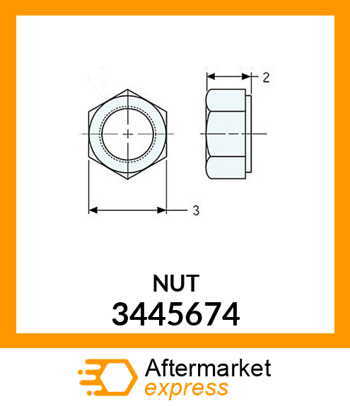 NUT-HEX 3445674