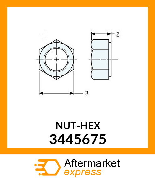 NUT-HEX 3445675