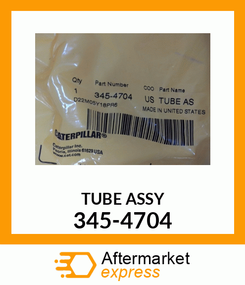 TUBE ASSY 345-4704