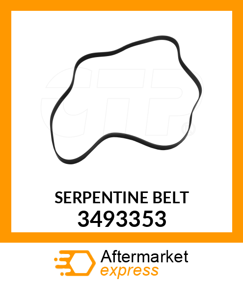 SERPENTINE BELT 3493353