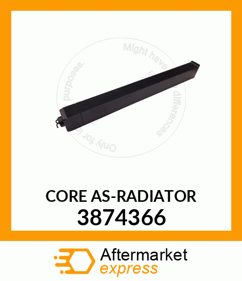 CORE ASRADIATOR 3874366