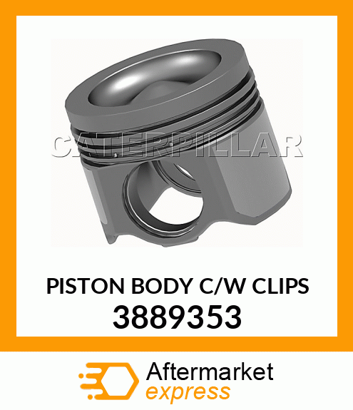 PISTON BODY C/W CLIPS 388-9353