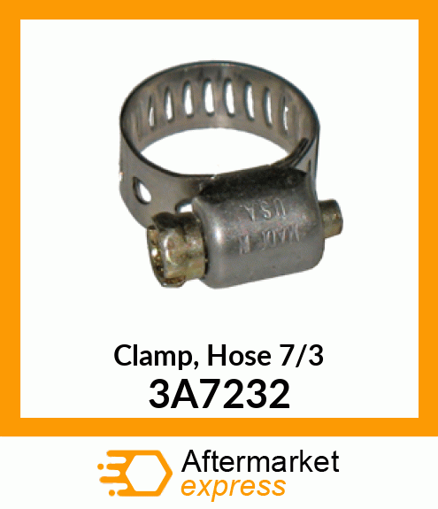 Clamp, Hose 7/3 3A7232